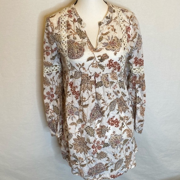 TASSELS N LACE Cottage Core Empire Crochet Top - Picture 2 of 7